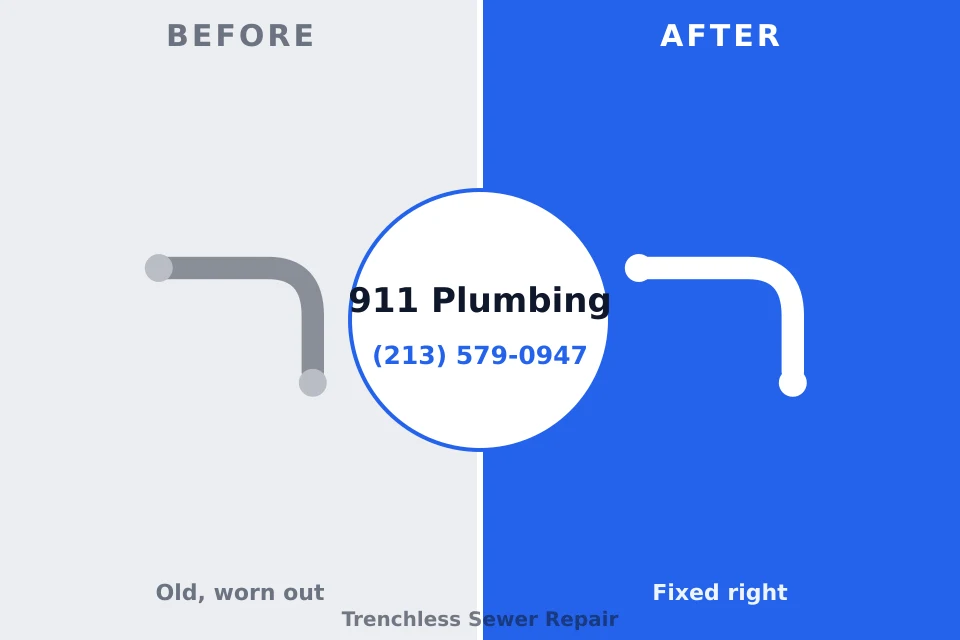 Before and after: plumbing repair Louisa, KY